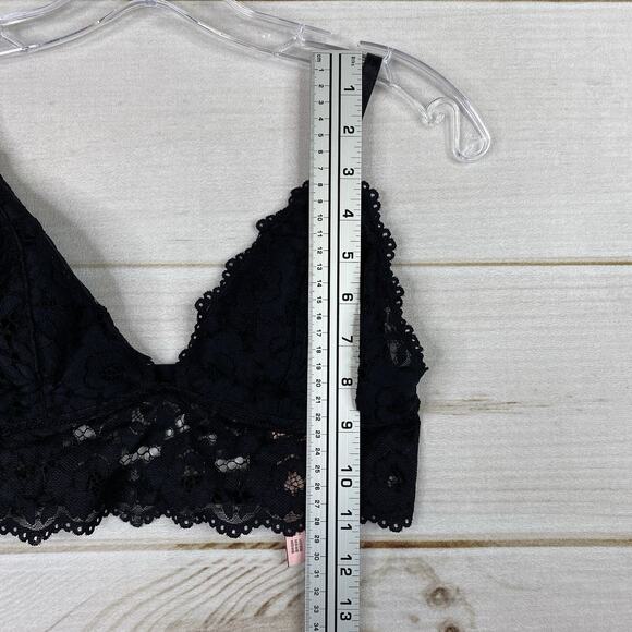 Dobreva Bralette Size M Black Lace Unlined No Wire Strappy Back Adjustable NWT - Picture 2 of 8